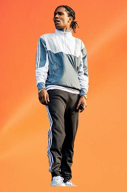 asap rocky adidas tracksuit.